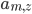 a_{m,z}